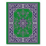 Ornate Green Persian Medallion Traditional Persian Rug