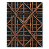 Rusty Industrial Grid Geometric Area Rug