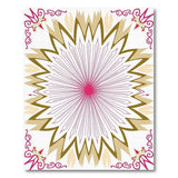 Pink Starburst Heritage Tribal Area Rug