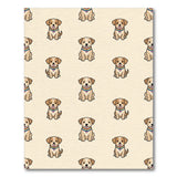 Adorable Puppies Beige Kids Cartoon Rug