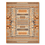 Orange Southwestern Geometric Orange Area Rug