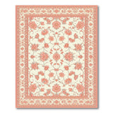 Floral Vintage Blush Pink Floral Persian Area Rug