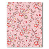 Pink Whimsical Pink Floral Vintage Area Rug