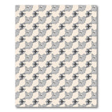 Grey Elephant Cross Pattern Area Rug