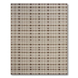 Tan Brown Diamond Grid Woven Area Rug