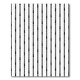 Black White Ostrich Stripe Area Rug