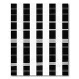 Geometric Black Gray Striped Area Rug