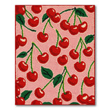 Multi-color and Patterns Cherry Fruit Pattern Area Rug