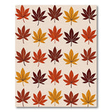 Autumn Maple Leaves Multi-Color Area Rug