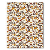 Golden Floral Vine Beige Area Rug