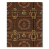 Vintage Trunk Brown Area Rug