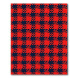 Red Red Navy Buffalo Plaid Area Rug