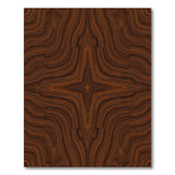 Brown Swirl Abstract Area Rug