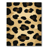 Tan Leopard Print Area Rug