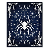 Gothic Spider Stars Navy Area Rug