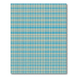 Blue Gingham Plaid Area Rug