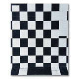 Bold Black White Checkered Area Rug