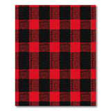 Rustic Farmhouse Red Rustic Red Black Plaid Area Rug