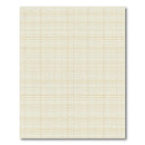 Neutral Beige Grid Woven Area Rug
