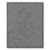 Lattice Intricate Black White Geometric Lattice Rug