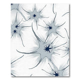 Abstract Neural Starburst Blue Area Rug