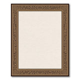 Tribal Geometric Border Beige Area Rug