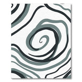 Abstract Area Grey Grey Swirl Abstract Area Rug