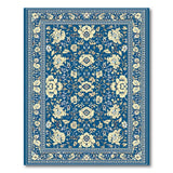 Blue and Teal Navy Blue Persian Floral Area Rug