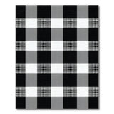 Black White Buffalo Check Rustic Area Rug