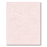 Pink Zebra Stripe Washable Area Rug