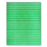 Vibrant Green White Striped Woven Area Rug