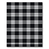 Classic Black White Checkered Plaid Area Rug
