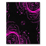 Pink Hot Pink Swirl Abstract Area Rug