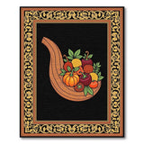 Cornucopia Harvest Fruit Area Rug