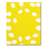 Playful Yellow Egg Pattern Area Rug