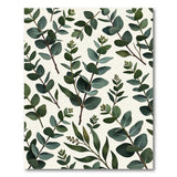 Eucalyptus Leaves Greenery Area Rug