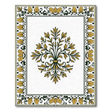 Ornate Gold Palmette Persian Area Rug