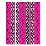 Vibrant Pink Tribal Zigzag Area Rug