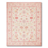 Blush Floral Blush Pink Floral Persian Area Rug