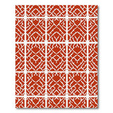Red Persian Trellis Area Rug