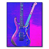 Purple Bard's Blade Electric Guitar Area Rug