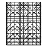 Black and White Intricate Geometric Black White Area Rug