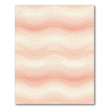 Orange Wave Flow Area Rug