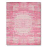 Pink Geometric Abstract Geometric Modern Area Rug