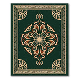 Green Traditional Persian Elegant Green Persian Medallion Area Rug