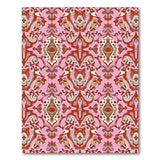Vibrant Pink Persian Peacock Motif Area Rug