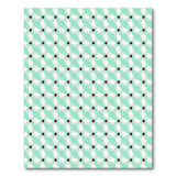 Geometric Modern Teal Geometric Diamond Area Rug