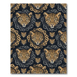 Tribal Leopard Swirl Area Rug