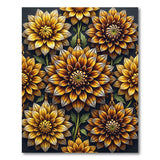 Distressed Golden Sunflower Area Rug