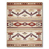 Southwestern Tan Rust Geometric Area Rug